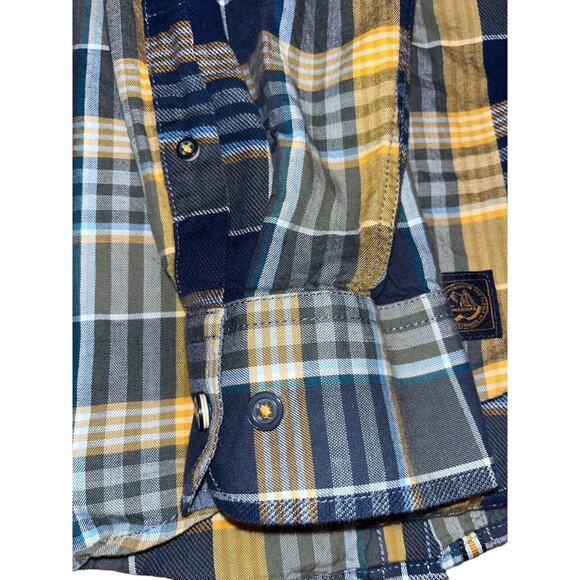 EUC Men's Casa Moda Casual Fit Shirt Size XXL Long Sleeve Plaid Pocket - Picture 10 of 13